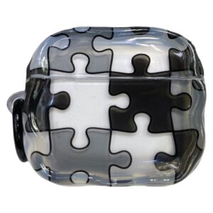 Airpods Case-Jigsaw Puzzle Pattern IMD Earphone Case – Creative Puzzle Design