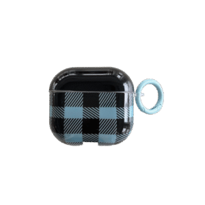 Blue Black Plaid Chair AirPods Case - IMD Creative Retro Style