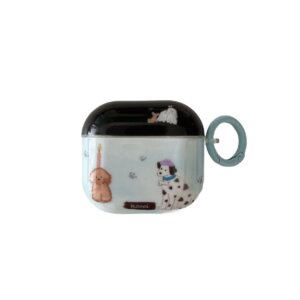 Blue Black Candle Dog AirPods Case - IMD Cute Anti-drop Design