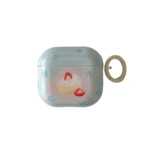 Blue Strawberry Dessert AirPods Case - IMD Sweet Cute Style