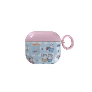Blue Pink Plaid Mimi AirPods Case - IMD Creative Cute Pattern