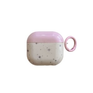 Beige Pink Four-Point Star AirPods Case - IMD Minimalist Star Design