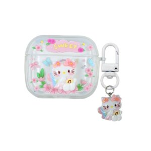 Glossy 3D Flower KT AirPods Case
