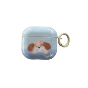 Blue Bone Heart Dog AirPods Case - IMD Cartoon Pet Style