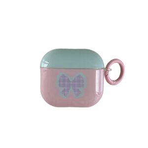 Pink Green Bow AirPods Case - IMD Girly Cute Style